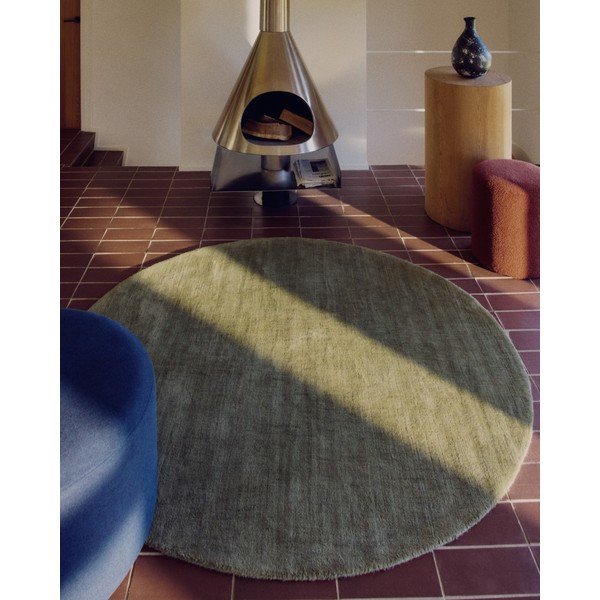 Roheline ümmargune vaip ø 200 cm Empuries - Kave Home-image-1