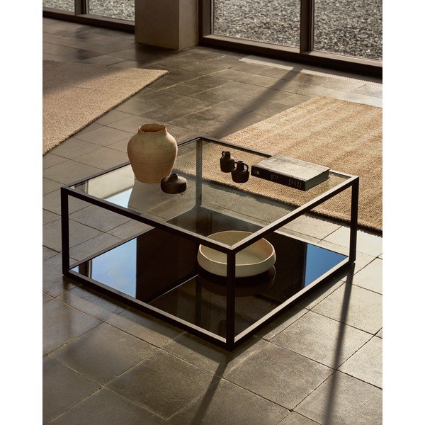 Must kohvilaud , 80 x 80 cm Green Hill - Kave Home-image-1