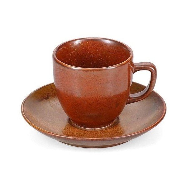 Pruun portselanist cappuccino tass 200 ml Ovio - BonBistro-image-3