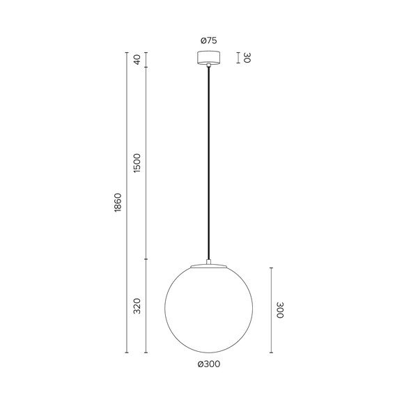 Matt valge rippvalgusti , ⌀ 30 cm Tsuki - Sotto Luce-image-3