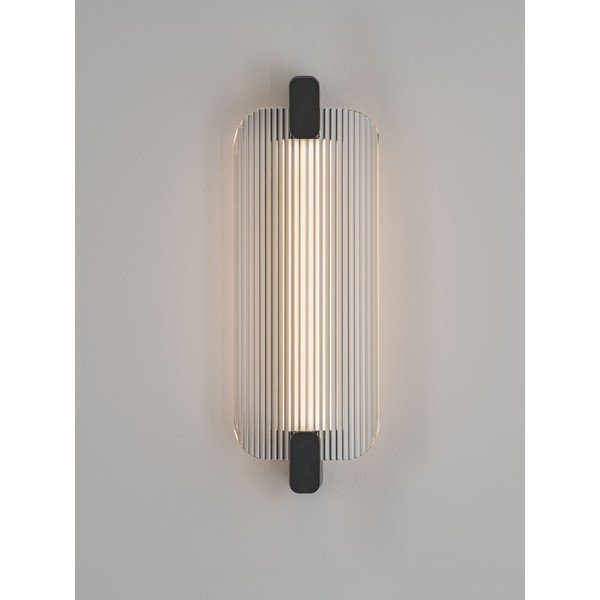 Mattmust klaasist LED-seinavalgusti Emery - Nova Luce-image-2