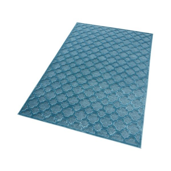 Sinine viskoosist vaip , 80 x 125 cm Bryon - Mint Rugs-image-3