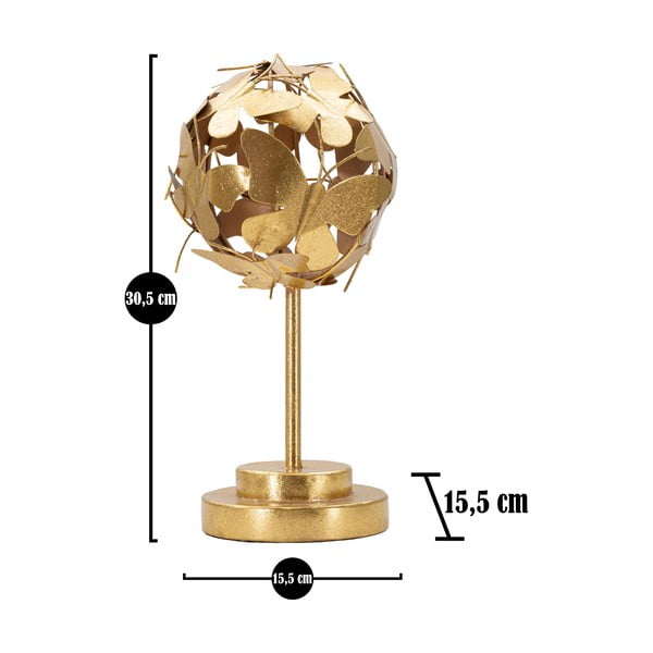 Metallist kuju kuldse kaunistusega Liblikas - Mauro Ferretti-image-2