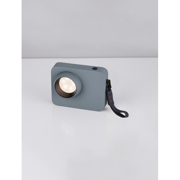 Hallikassinine metallist LED-laualamp hämardatava valgusega (kõrgus 11 cm) Kedros - Nova Luce-image-3