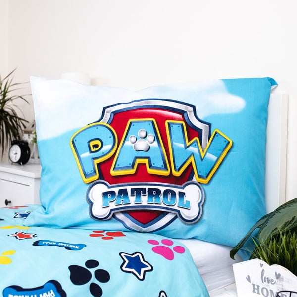 Puuvillane helendava efektiga laste voodipesu 140x200 cm Paw Patrol - Jerry Fabrics-image-1