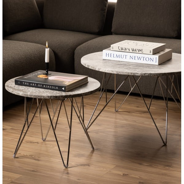 Ümmargune ümmargune küljelaud ø 55 cm Prunus - Actona-image-1