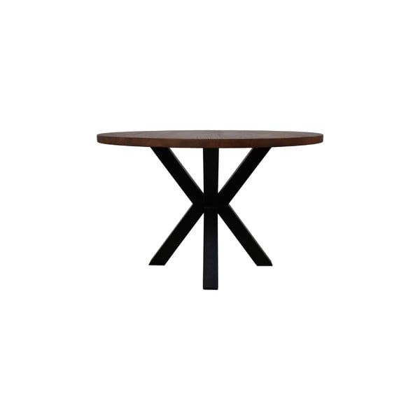 Ümmargune söögilaud viimistlemata mangopuidust lauaplaadiga HMS kollektsioon, ⌀ 120 cm Round - HSM collection-image-3