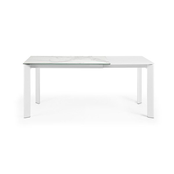 Pikendatav söögilaud marmorimitatsioonist pealispinnaga 80x120 cm Axis - Kave Home-image-4