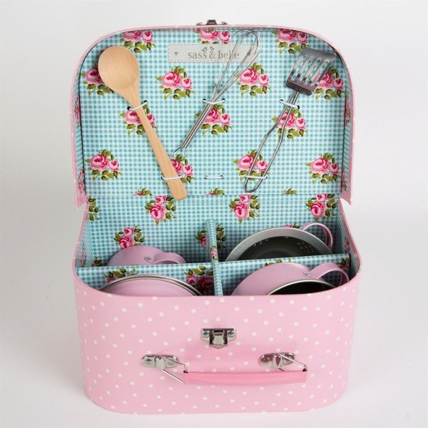 Laste roosa köögikomplekt - Sass & Belle-image-1