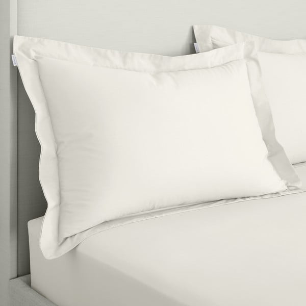 Perkal-puuvillased padjapüürid 2tk komplektis 50x75 cm Cotton Percale - Bianca-image-2