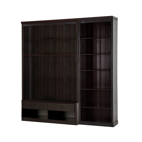 Pruun männi täispuidust TV-komplekt 214x223x34 cm Anita – Støraa-image-1