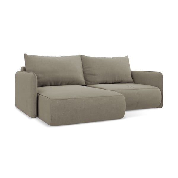 Beež diivanvoodi hoiunurgaga diivan (vasakpoolne nurk) Nanea - Makamii-image-2