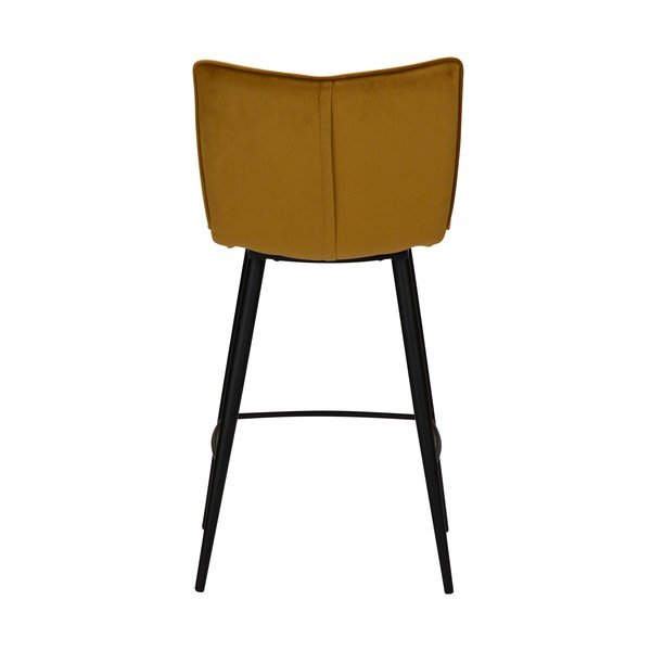 Kollane sametist baaritooli , kõrgus 93 cm Join - DAN-FORM Denmark-image-4