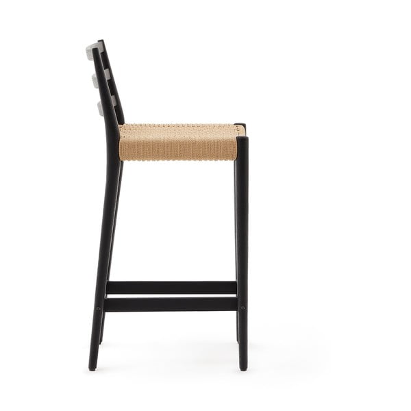 Must tammepuidust baaritool (istme kõrgus 70 cm) Analy - Kave Home-image-3