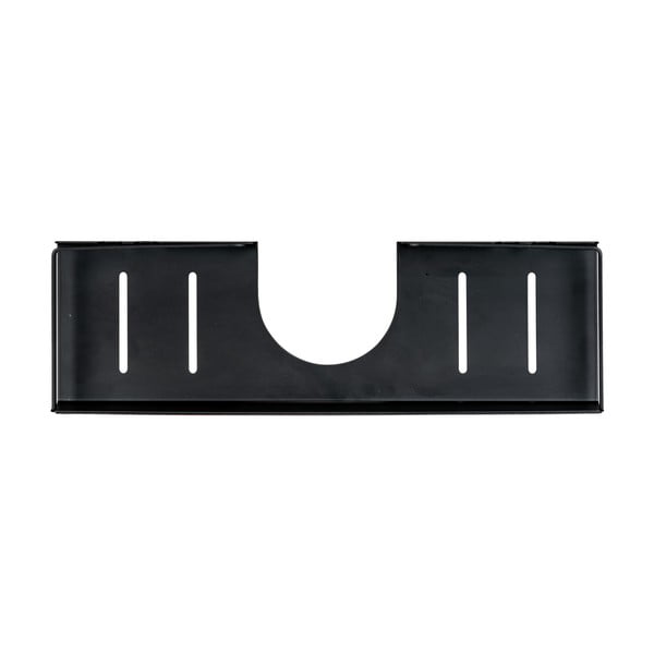 Mustast roostevabast terasest isekandev vannitoa riiul Altarella - Wenko-image-4