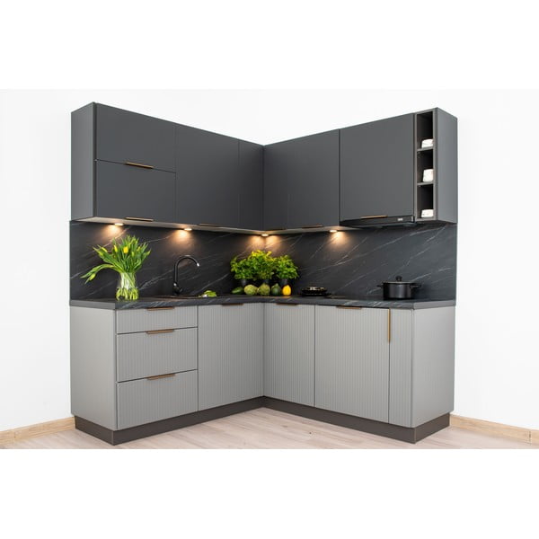 Nurgaköök töötasapinnaga (vajab kokkupanemist) 370 cm Rowan – STOLKAR-image-3