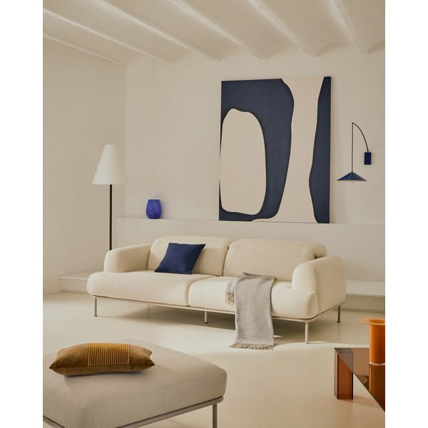 Tumeroheline põrandavalgusti tekstiilist varjuga (kõrgus 153 cm) Navat - Kave Home-image-1