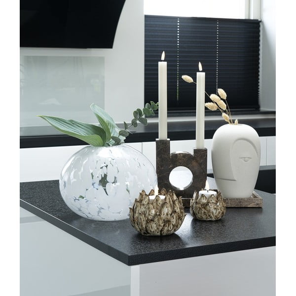 Kreemjas keraamiline vaas (kõrgus 19,5 cm) Face – House Nordic-image-1