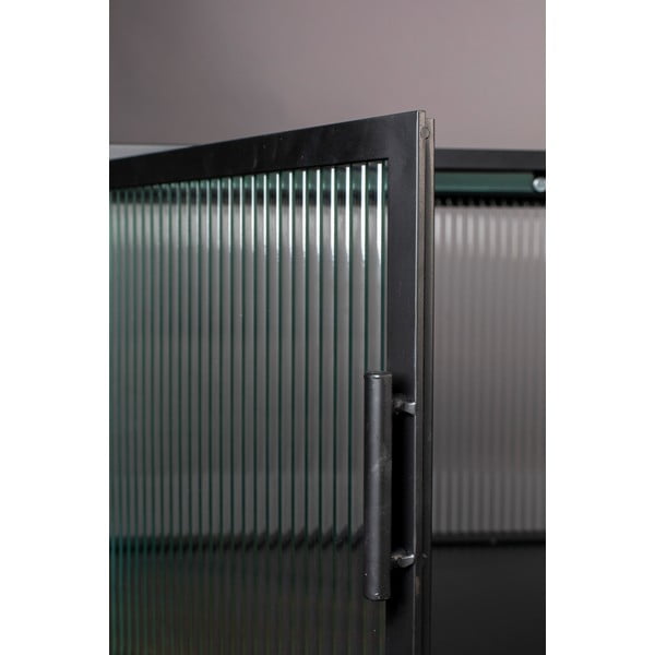 Must metallist vitriinkapp 150x90 cm Boli - Dutchbone-image-3