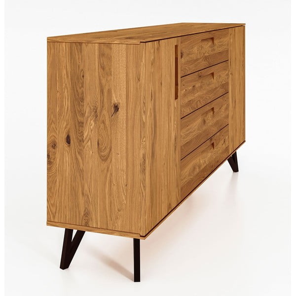 Kõrge kapp tammepuust 182x100 cm Golo - The Beds-image-3