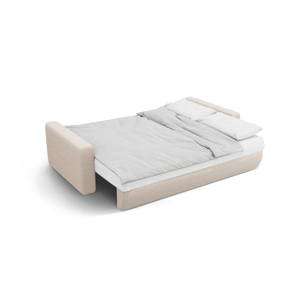 Beež panipaigaga diivanvoodi 238 cm Belfast - Cosmopolitan Design-image-3