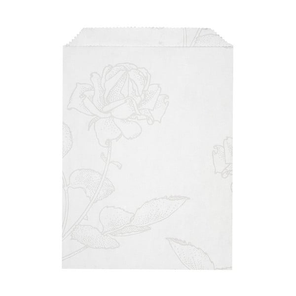 Sada 10 papírových sáčků Glassine Floral