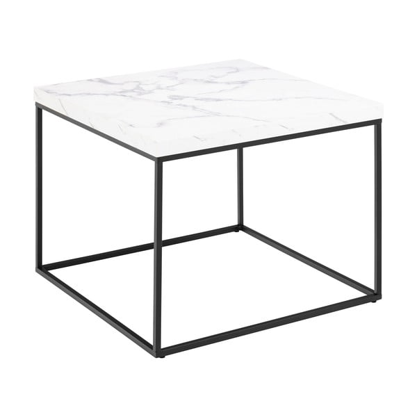 Valge marmoridekooriga diivanilaud 60x60 cm Barossa - Actona-image-3
