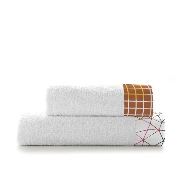 2 puuvillase rätiku komplekt Net - Blanc-image-2