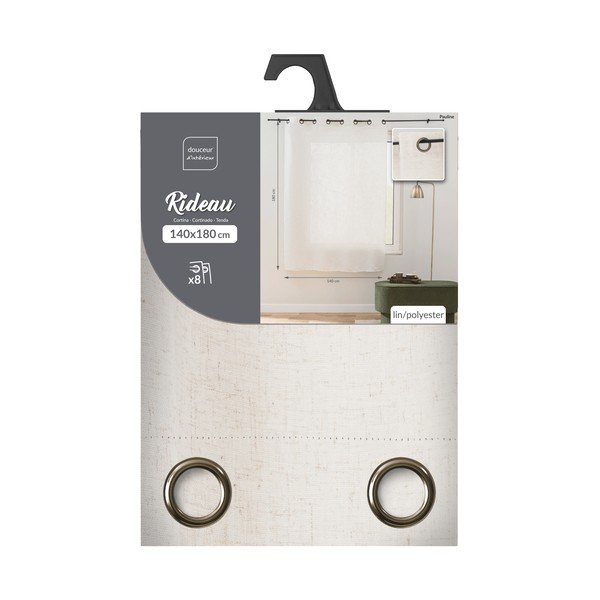 Kreemikas kardin 140x240 cm Pauline - douceur d'intérieur-image-3