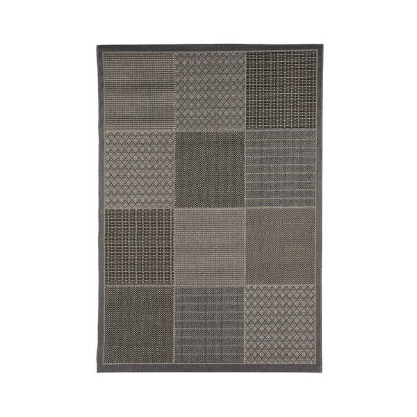 Šedý vysoce odolný koberec vhodný do exteriéru Webtappeti Quadrotta, 133 x 190 cm-image-2