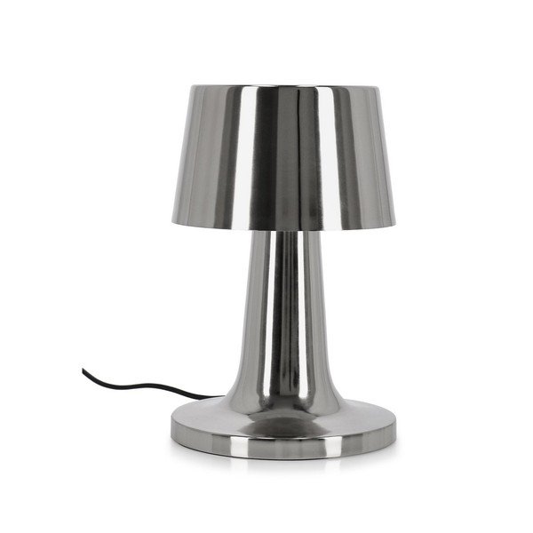 Hõbedane LED metall-laualamp metallist varjuga, 51 cm Turner – Bizzotto