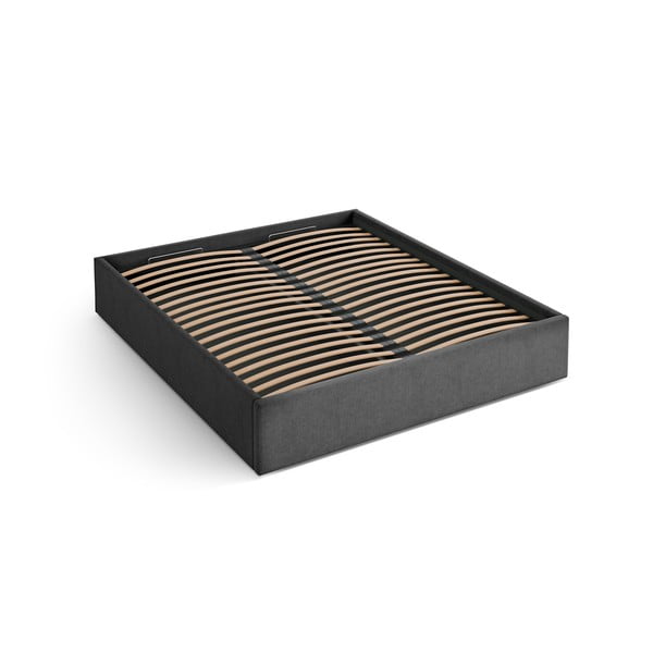 Antratsiithall polsterdatud kaheinimesevoodi panipaigaga/ilma peatsita, koos raamiga 180x200 cm Susan – Micadoni