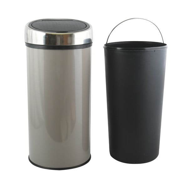 Hall puutetundlik terasest prügikast 30 l - MSV-image-2