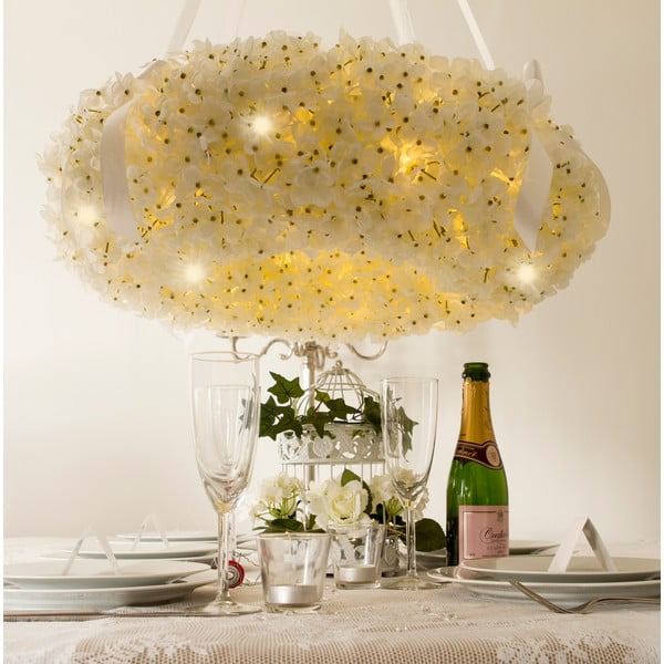 Svatební věnec s LED světly Hydrangea
