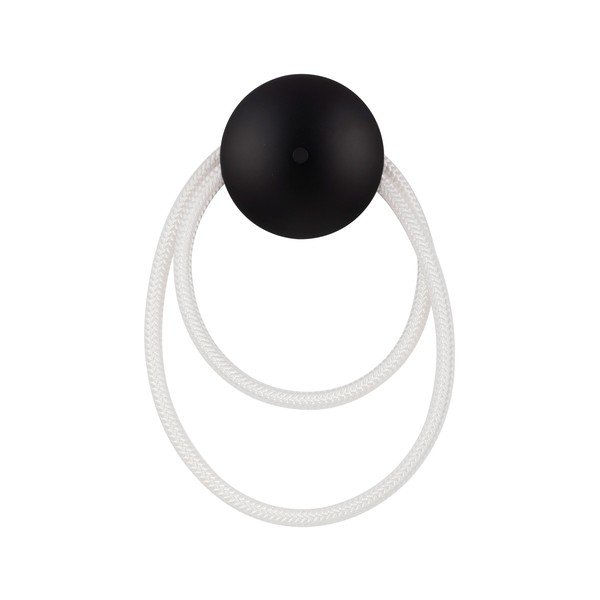 Valge/mattmust terasest LED-seinavalgusti Ilane - Nova Luce