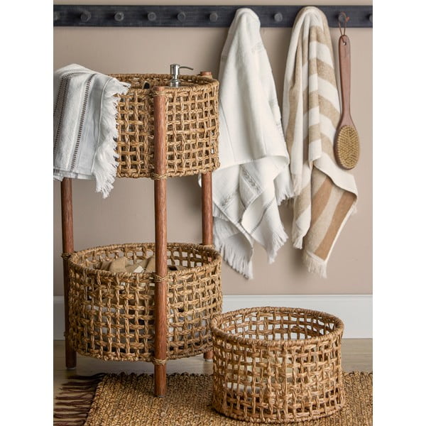 Pruun-beež puuvillane rätik 70x140 cm Elaia - Bloomingville-image-3