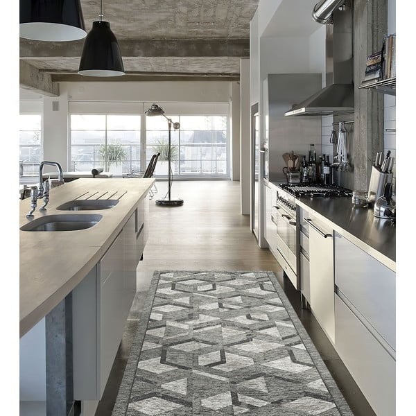 Hall ja must jooksja , 55 x 140 cm Hypnotik - Floorita-image-1