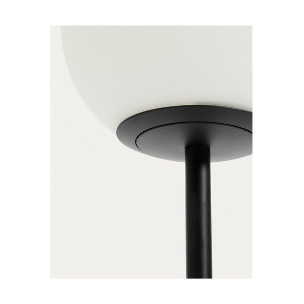 Valge/must laualamp klaasist varjuga (kõrgus 35 cm) Brisia - Kave Home-image-3