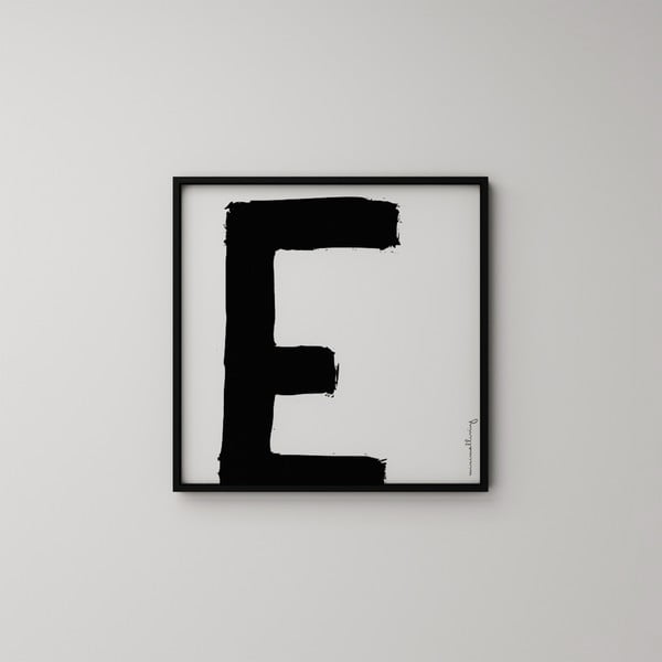Plakát Litera E, 50x50 cm
