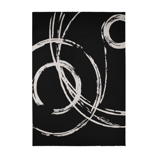 Bílo-černý koberec Calista Rugs Madrid, 135 x 190 cm