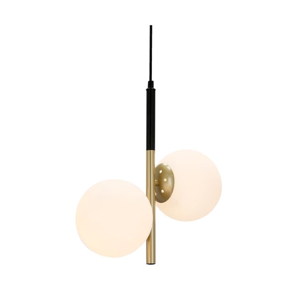 Kuldset värvi rippvalgusti klaasist lambivarjundiga 32,5x15 cm Duo - Candellux Lighting-image-3