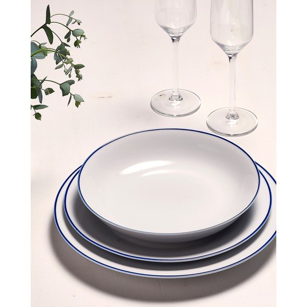 Valge portselantaldrik ø 27 cm Basic White - BonBistro-image-3
