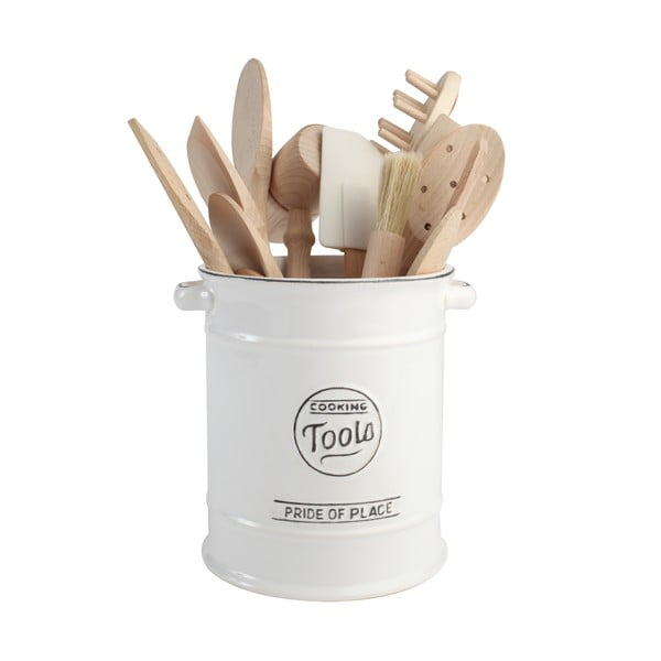 Valge keraamiline kast köögitarvete jaoks Pride of Place - T&G Woodware-image-1