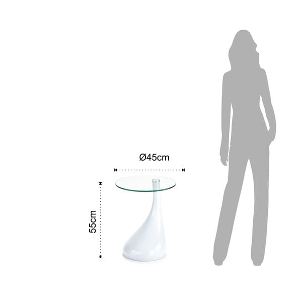 Ümmargune klaasist laud ø 45 cm Pop - Tomasucci-image-2