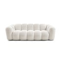 Valge buklee kangast diivan 232 cm Hippolyte - Bobochic Paris