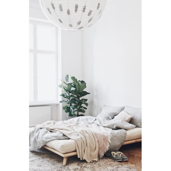 Must kaheinimesevoodi männipuidust, riiulidega 160x200 cm Senza - Karup Design-image-4