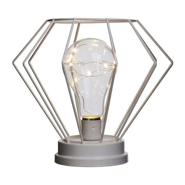 Krémová stolní LED lampa Ixia Elda