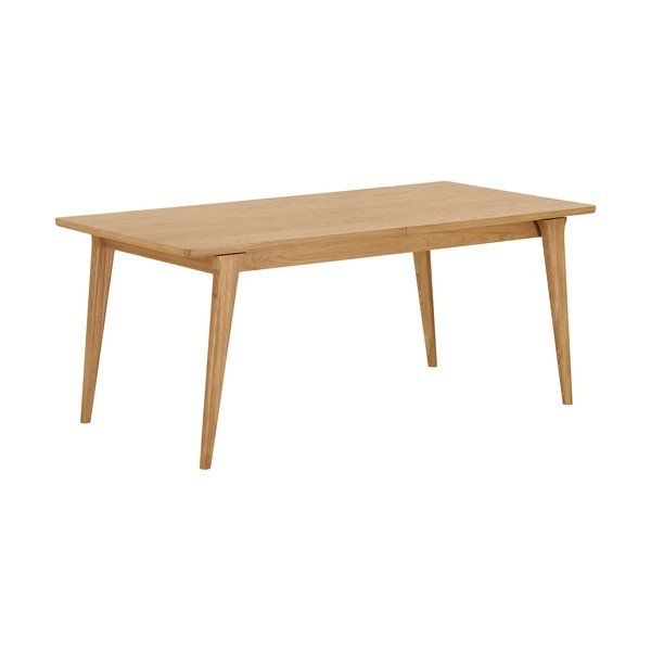 Pikendatav söögilaud lisaplaadiga tammepuidu imitatsiooniga 90x180 cm Darwin – House Nordic