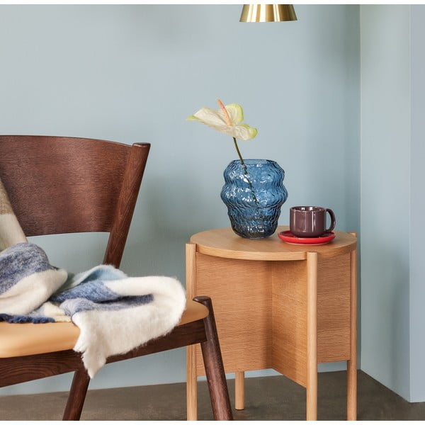 Helesinine klaasvaas (kõrgus 18 cm) Aurora - Hübsch-image-1