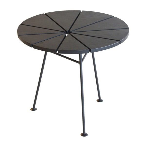 Černý odkládací stolek OK Design Bambam, Ø 50 cm